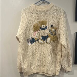 Vintage "Together" granny core sweater